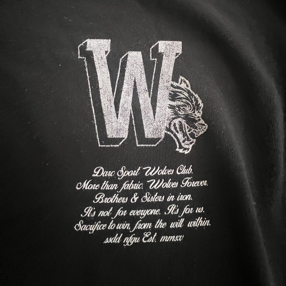 DARC SPORT WOLFS t shirt , washed black, XL - Picture 2 of 7